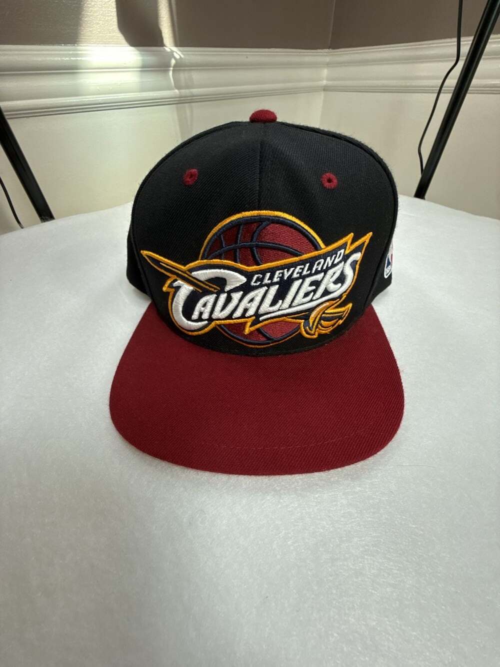 Mitchell & Ness Cleveland Cavaliers Snapback Hat Black Red